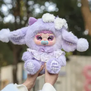 Jiimo "Little Princess Cloud Dream 400%" Plush Blind Box, Lolita-Style Bunny Cat Plush Doll, Large-Sized Kawaii Collectible, Ultra-Soft Fluffy Princess Themed Toy, Viral Aesthetic Plush for Teens & Collectors