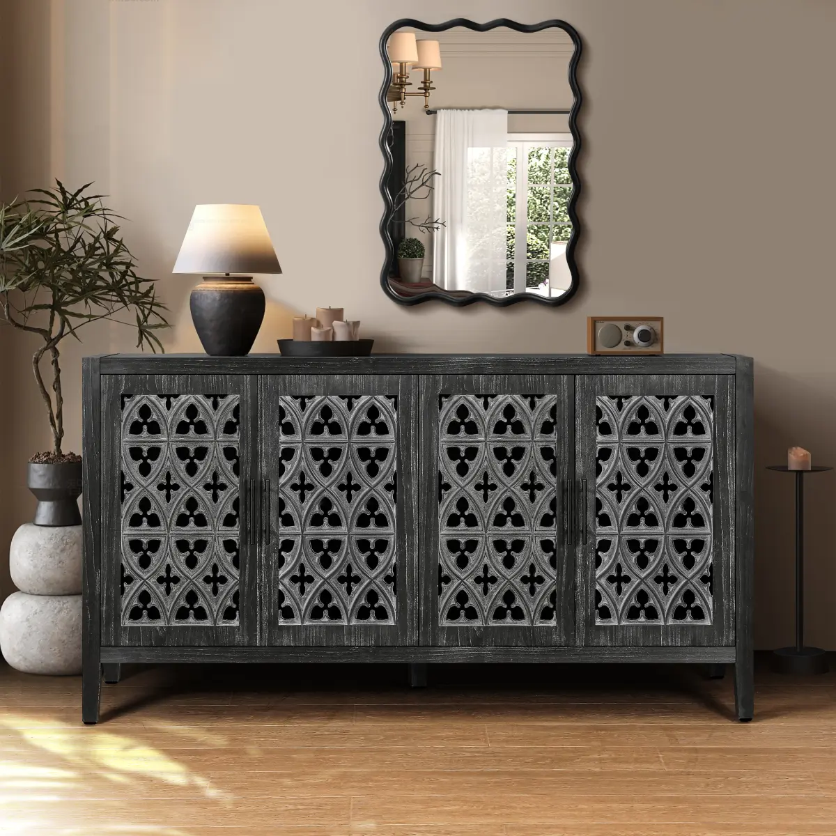 Antique Black + Skeleton + MDF