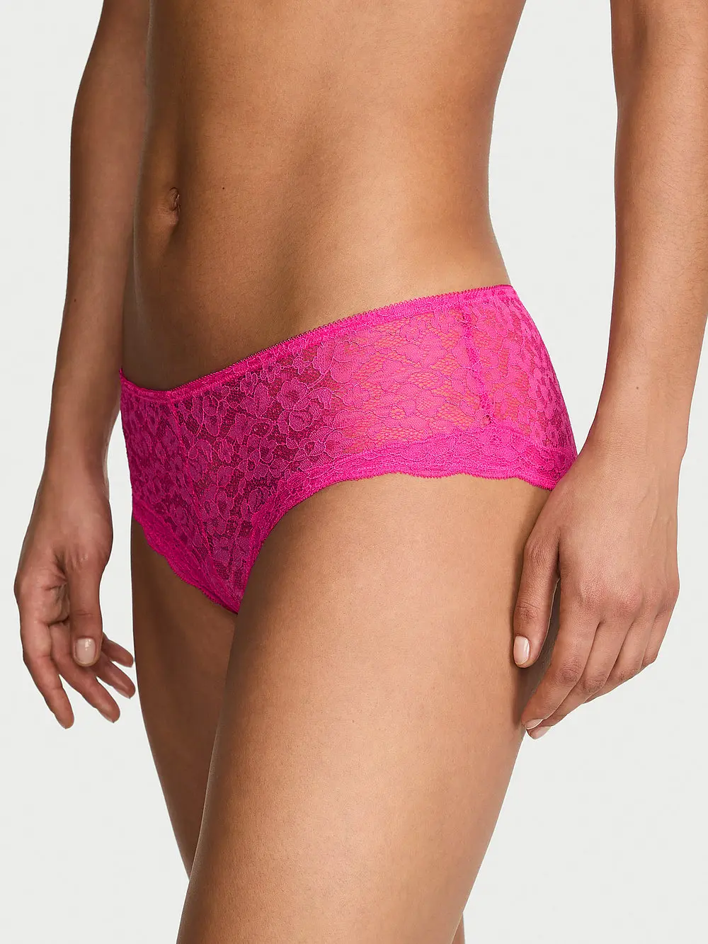 Victoria's Secret Contrast-Trim Lace Boyshort Panty