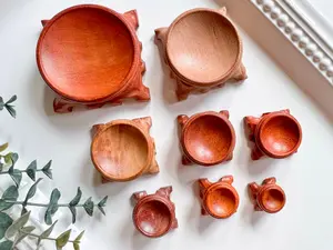 Tree of Life Roots Wooden Sphere Stand