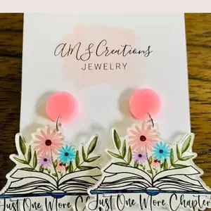 Just one more chapter Teacher earrings
