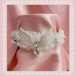 Madoka Magica Homura Akemi Madoka Kaname Elegant Dainty Soul Gem Anime Manga Sweet Lolita Lace Kawaii Choker Puella Magi Series