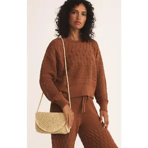 Z Supply: Sand Dollar Mini Straw Bag in Natural