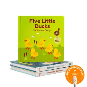 Cali's Books Let's Learn Bundle - Rechargeable: Dinosaur Alphabet, Five Little Ducks and Bedtime with Mozart