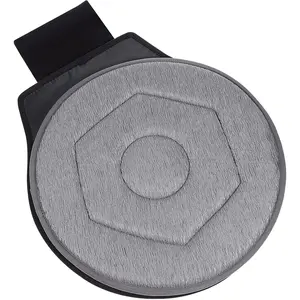 YARNOW 360 Degree Swivel Seat Cushion for Car, Dark Gray Rotating Chair Pad, Non-Slip Auto Revolving Base for Elderly and Pregnant Women, Home Office Mobility Assist