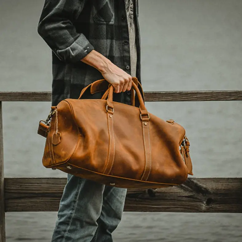 The Dagny Weekender | Large Leather Duffle Bag The Dagny Weekender | Large Leather Duffle Bag