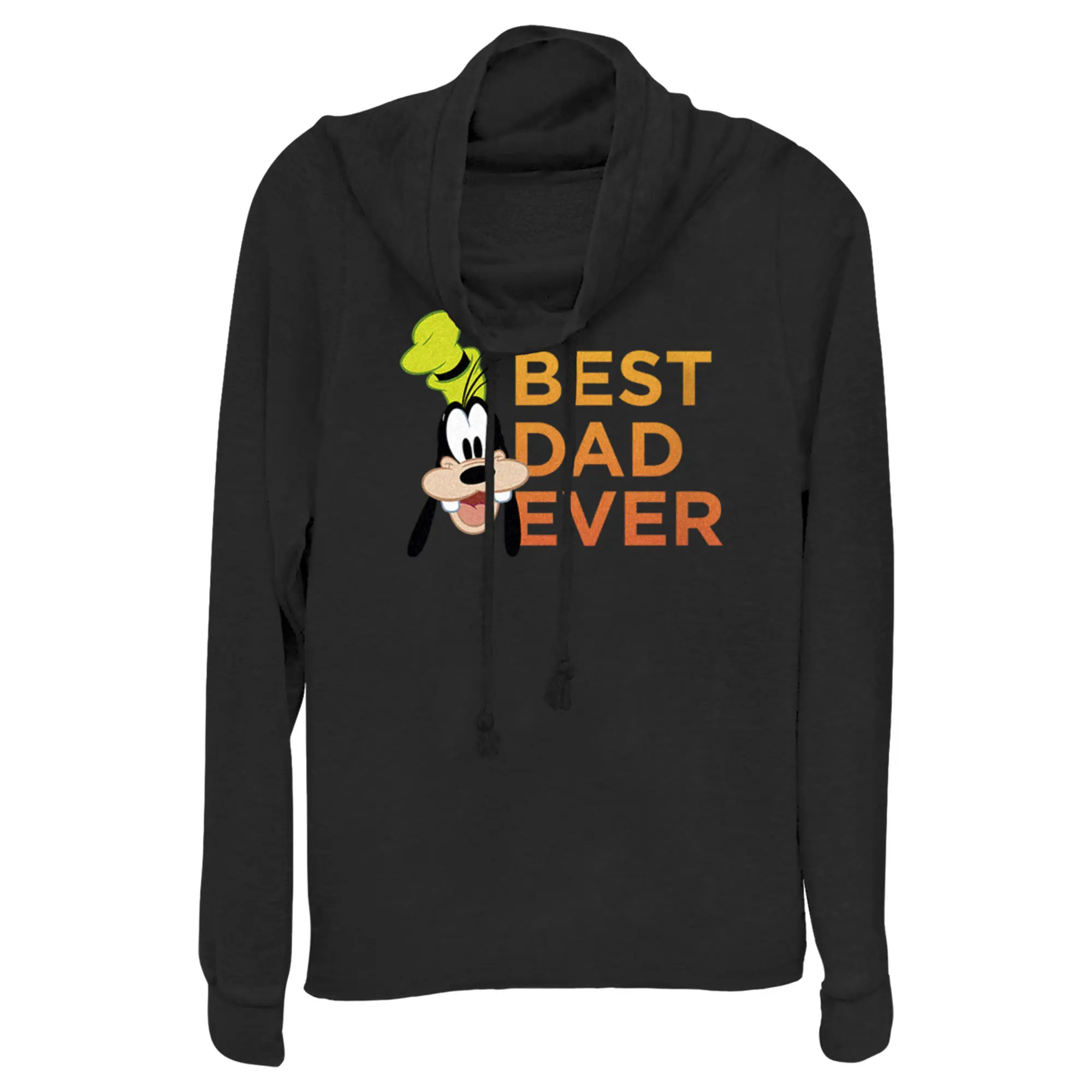 Junior's Mickey & Friends Father's Day Best Goofy Dad Ever Cowl Neck Sweatshirt