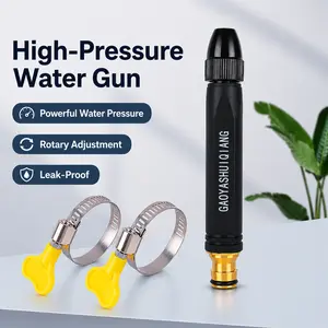 【FathersDayGift】Car Wash Water Garden Hose Sprayer, Metal Heavy Duty High Pressure Water Hose Anti-Leakage Hose Nozzle with 3 Adjustable Spray Modes for Garden Watering & Car Pet Washing Rinsing Floor, Summersale, Summerwins