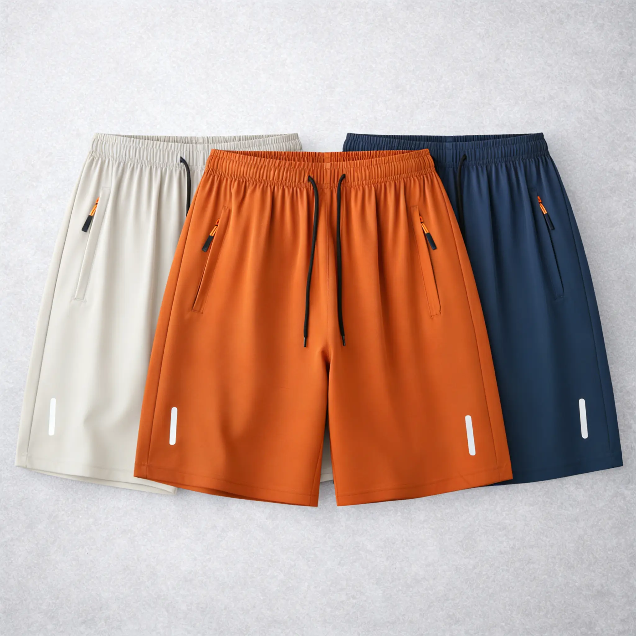 Khaki + Orange + Dark Blue