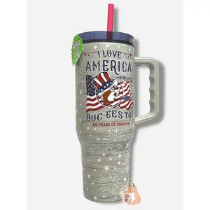 Buc-ee's Yukon Outfitters 2026 Fourth Of July 40oz Tumbler (Glow In The Dark)