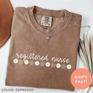 Comfort Colors Registered Nurse Shirt, Cute RN Graduation Gift, Nurse Appreciation Shirt, Nursing T-Shirt, Gift for Registered Nurse