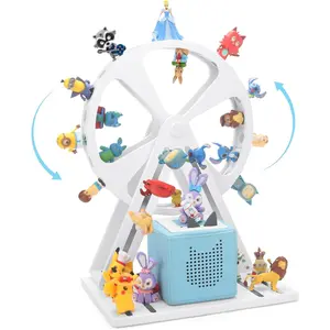 [Summer Special]RZYLKA for Tonies Box Organizer Storage Shelf 360° Ferris Wheel, Magnetic Floating Shelves for ToniesBox 1/2 Player Tonies Figures Characters, Display Collection 50~70 Characters