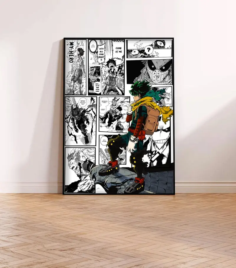 Dark Deku Manga  Print My Hero Academia Anime Wall Art, Poster Gifts