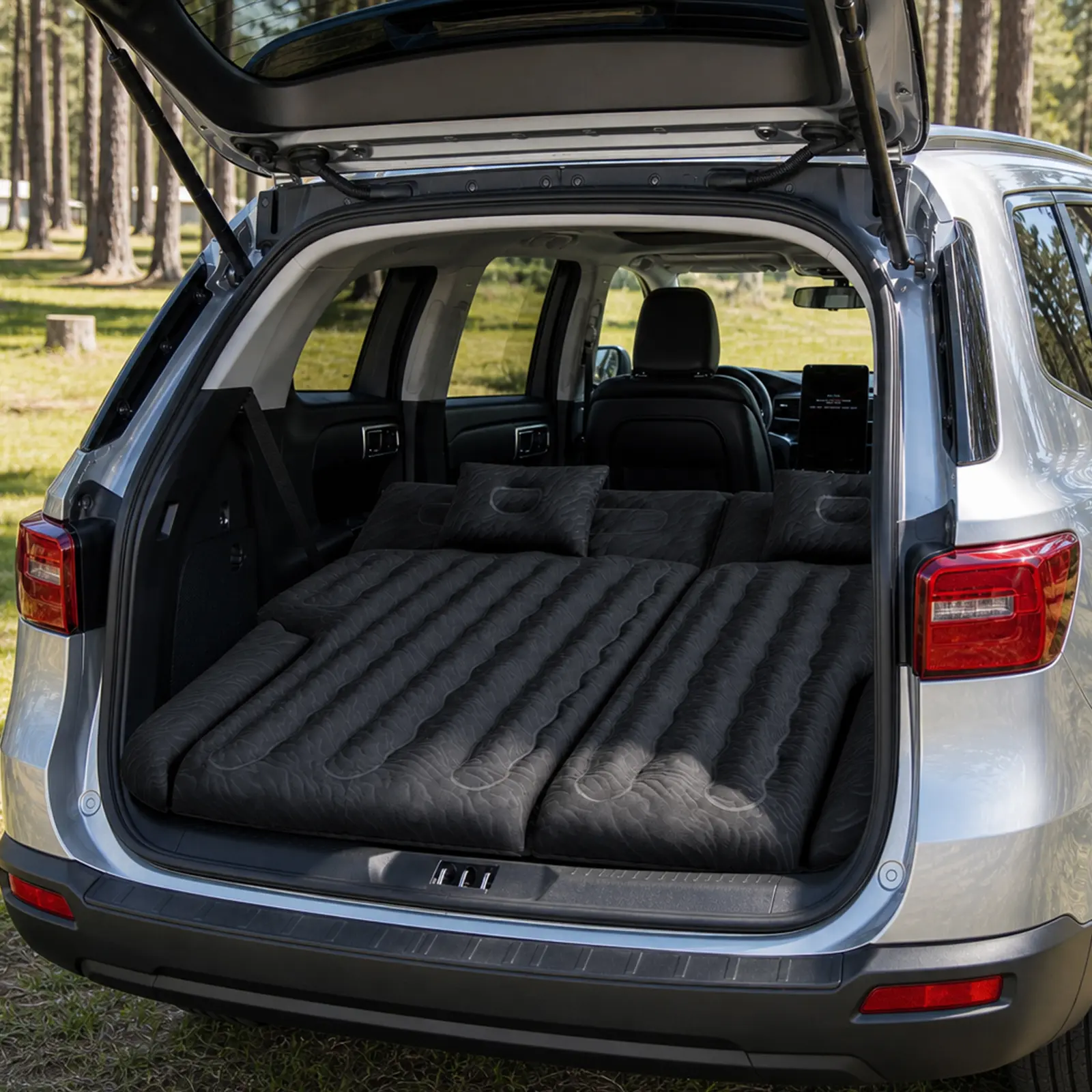 Umbrauto  SUV Air Mattress for Car Camping - Extended Inflatable Cargo Bed for Mid & Full Size SUVs / Minivans (Not for Compact)