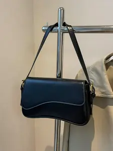 Women's Asymmetrical Flap Vintage Simple Crossbody Bag, Elegant Design, Large Capacity, Perfect for Daily Use and Fashion, Flap Crossbody Purse, Flap Shoulder Bag
