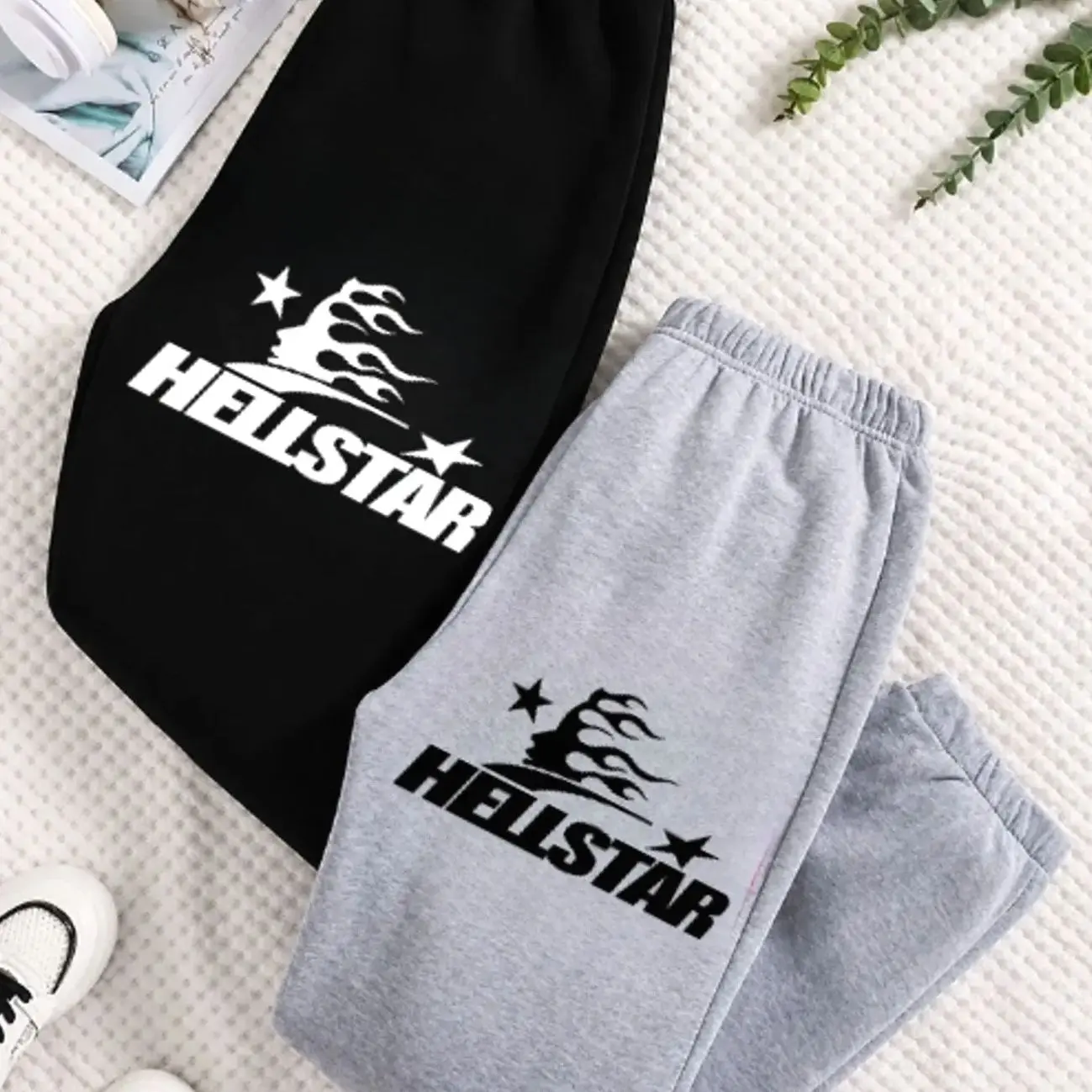 Sweatpants 1 Hellstar Graphic Sweatpants, Unisex Oversized Joggers, Soft Cotton Blend Fleece, Relaxed Fit, Streetwear Fashion, Comfortable Lounge Pants for Everyday Wear, Gift For Him, Gift For Her, Gym and Travel, Trending 2026 7