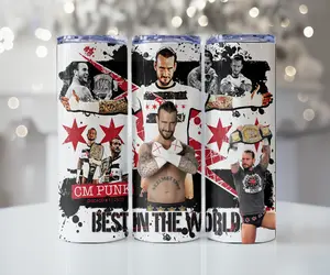 Tribute to CM Punk 20 oz Tumbler Tribute to CM Punk 20 oz Tumbler