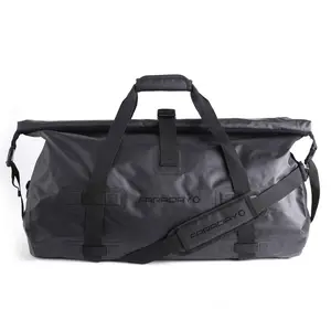 Faraday Defense 55L Stealth Black Dry Duffel Bag for Signal Blocking