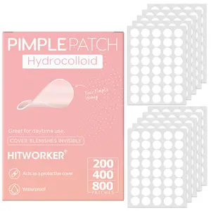 Hydrocolloid Acne Patches, 200/400/800pcs Round Transparent Blemish Stickers, Fade Acne Marks & Spots, Back to School Makeup Essential, Skin Repair
