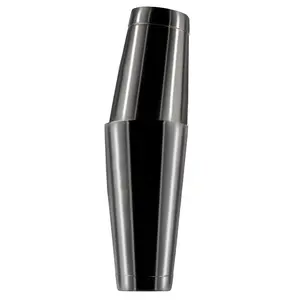 BarConic® Weighted Steel Bar Utensils Shaker Set - Gun Metal - 28 oz and 18 oz Sizes