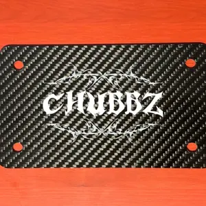 CHUBBZ RACING MOTORCYCLE PLATE CARBON FIBER