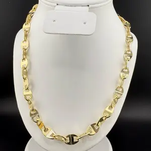 Coffee Beans Gold Plated Chain - 20 Inch