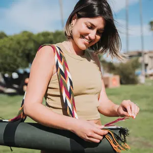 Handwoven Boho Yoga Strap