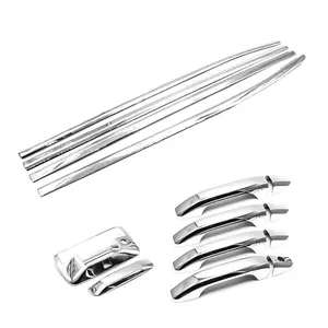 ALP Stainless Steel Window Door+Handle+Tailgate Trim Moldings Overlay Covers Compatible With 2014-2018 Silverado Sierra 1500 2500 3500 CREW 4DR