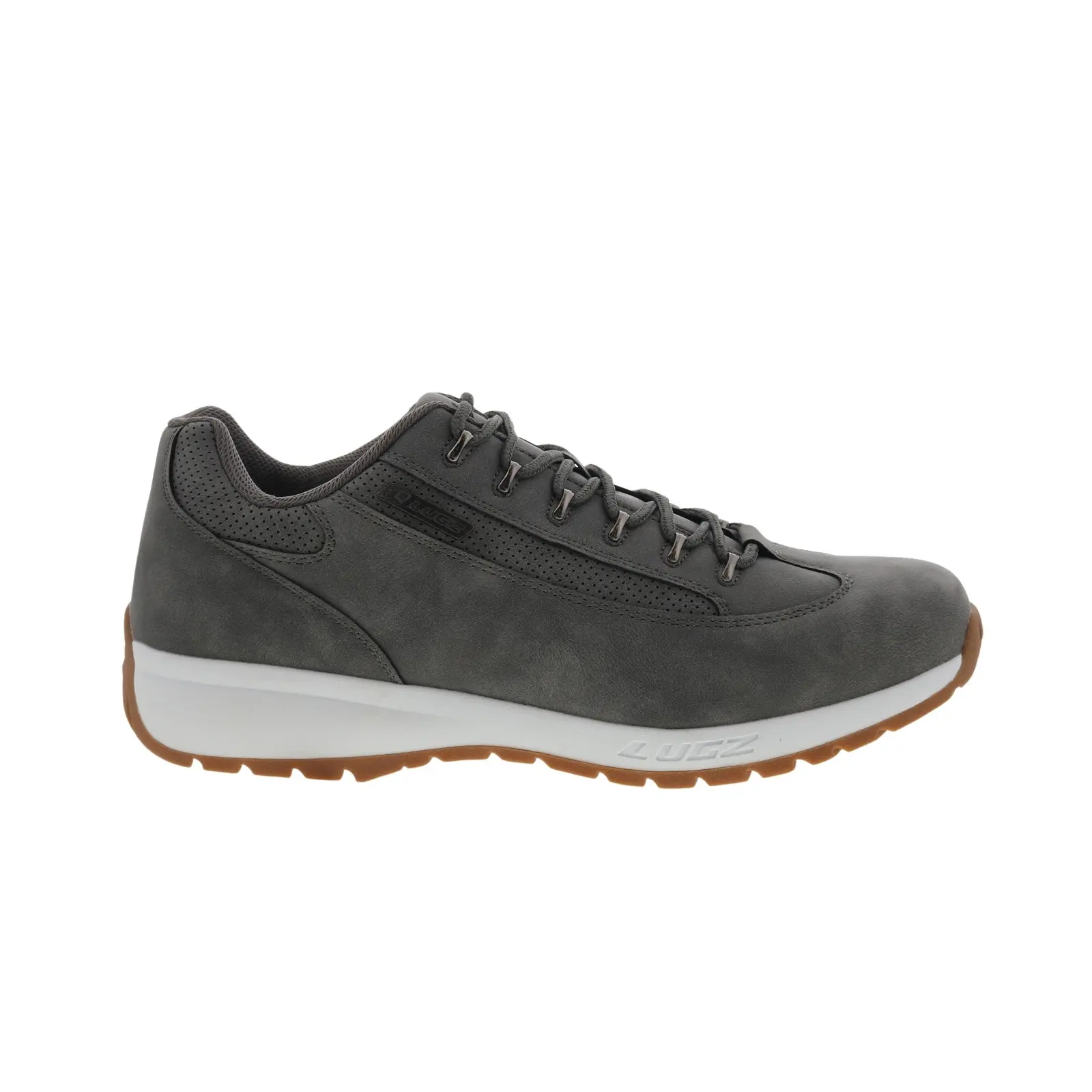Lugz Express MEXPRSPD-082 Mens Gray Nubuck Lace Up Lifestyle Sneakers Shoes