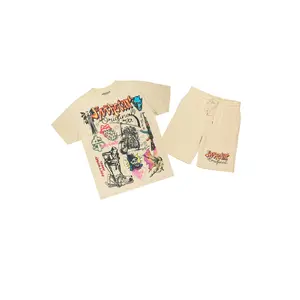 Shoota Beige/Black Short Set