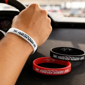 Kyle Busch Memorial Bracelet Forever Rowdy Silicone Wristband Racing Fan Gift 30812