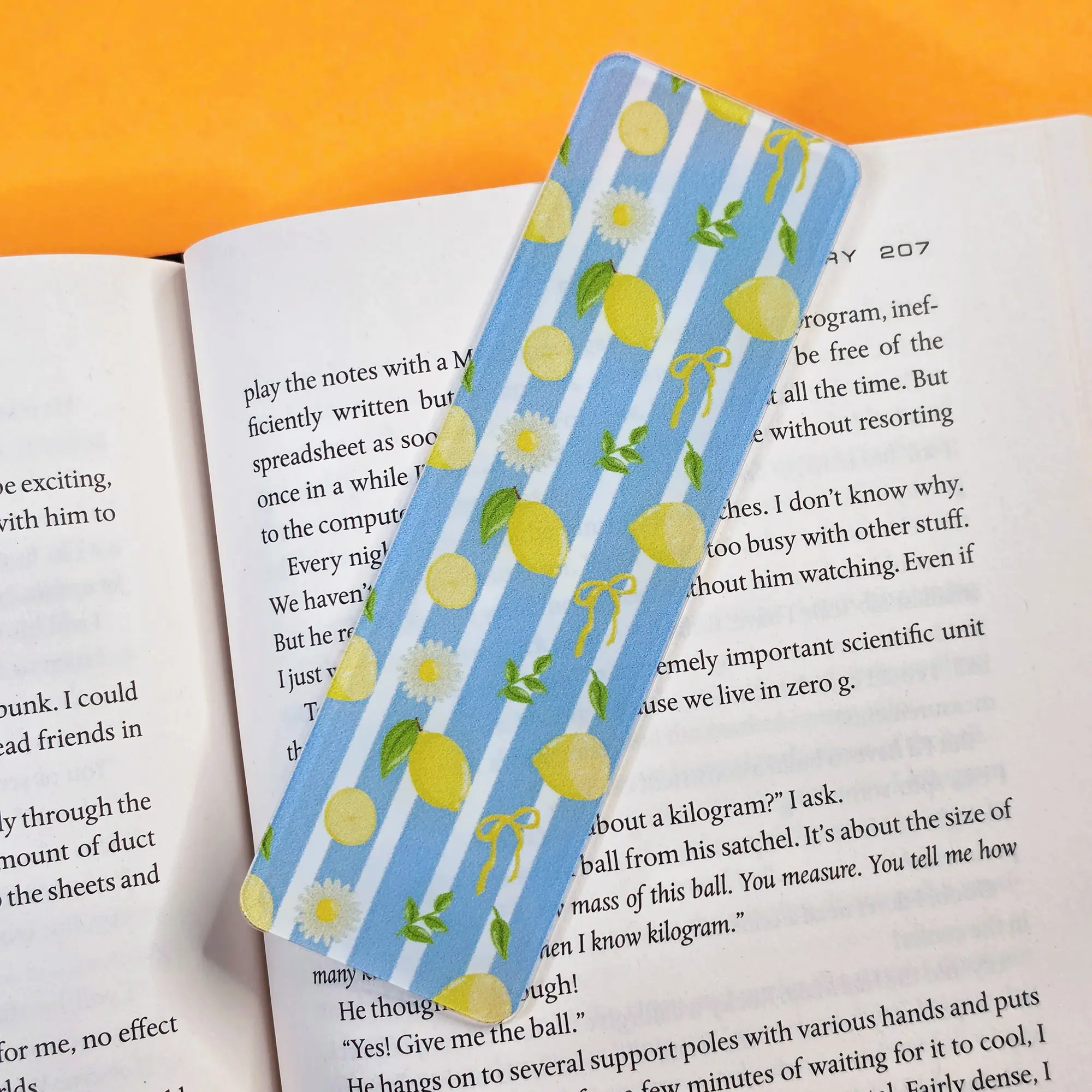 Summer Lemon - UV Printed Acrylic Bookmark