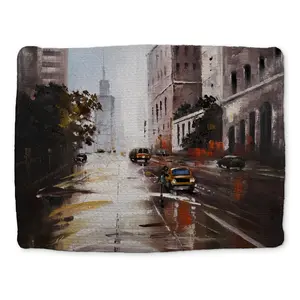 360 stand Rectangular Braided Tableware Placemat - Contemporary Brown, 14x18 in, Bedroom Decor & Morning Scene Use, CBPM14183XZBZP