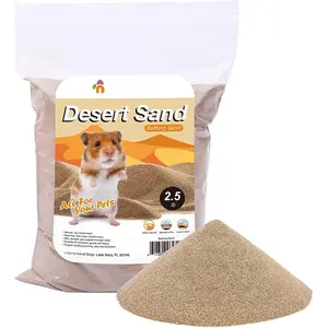 Hamster Desert Bath Sand | No-Dust Bath or Potty Litter for Hamster Chinchillas Gerbil Mice Degu or Other Small Pets