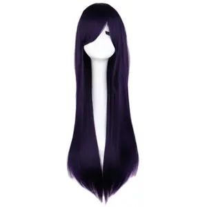 Cosplay Wig Colorful Long Straight Hair Universal Cosplay Wig Anime Style Long Straight Wig