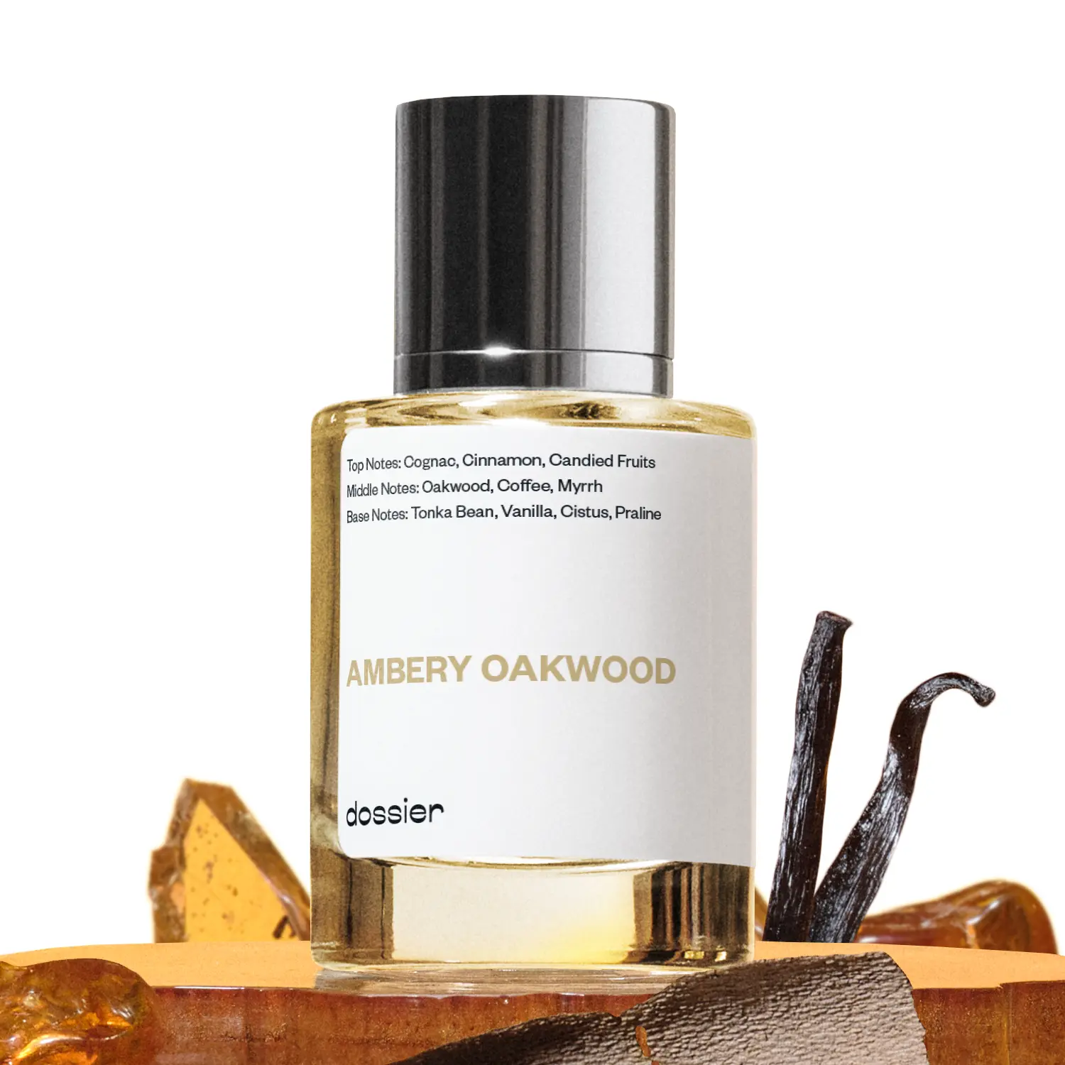 Ambery Oakwood, Dossier, Unisex Perfume, Eau de Parfum, 50ml, Cinnamon, Oakwoods, Coffee, Tonka Bean, Vanilla Ambery Oakwood, Dossier, Unisex Perfume, Eau de Parfum, 50ml, Cinnamon, Oakwoods, Coffee, Tonka Bean, Vanilla