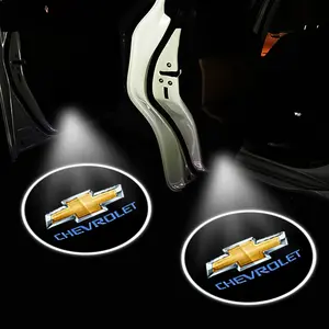 2/4pcs Chevrolet LED Door Projection Lights, High Brightness Welcome Lamp, No Damage Installation, Fits Chevrolet Camaro Ss Rs Lt Zl1, Led Lights Car
