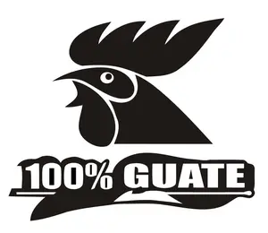 Gallo 100% Guate Car Sticker - Waterproof and Easy to Apply