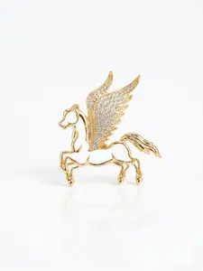 Elegant Minimalist Horse Lapel Pin, Alloy Brooch Pin, Unisex Fashion Accessory, Perfect Gift for Her and Him, Versatile Western Wear Jewelry, Horse Pattern, Minimalist Appeal