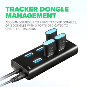 7-Port USB Hub for VIVE Tracker Management