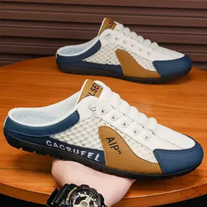Men's fashionable sandals, loafers- soft upper, suitable for daily casual wear, vacation shoes, breathable and non slip casual shoes- suitable for outdoor walking, camping, beach- unisex, comfortable all year round
