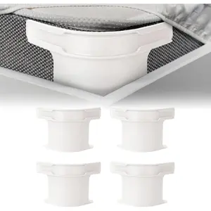 4-Pack Heavy Duty Bed Sheet Clips - Locking Sheet Holders for Mattress Corners, Anti-Slip Bedsheet Tighteners with Easy Installation
