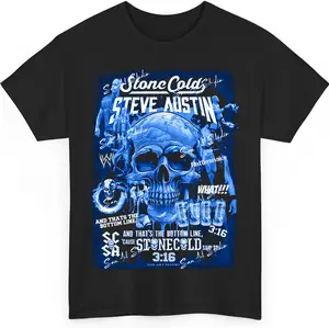 WWE Stone Cold Stone Cold Steve Austin Wrestling Icon Graphic T-Shirt