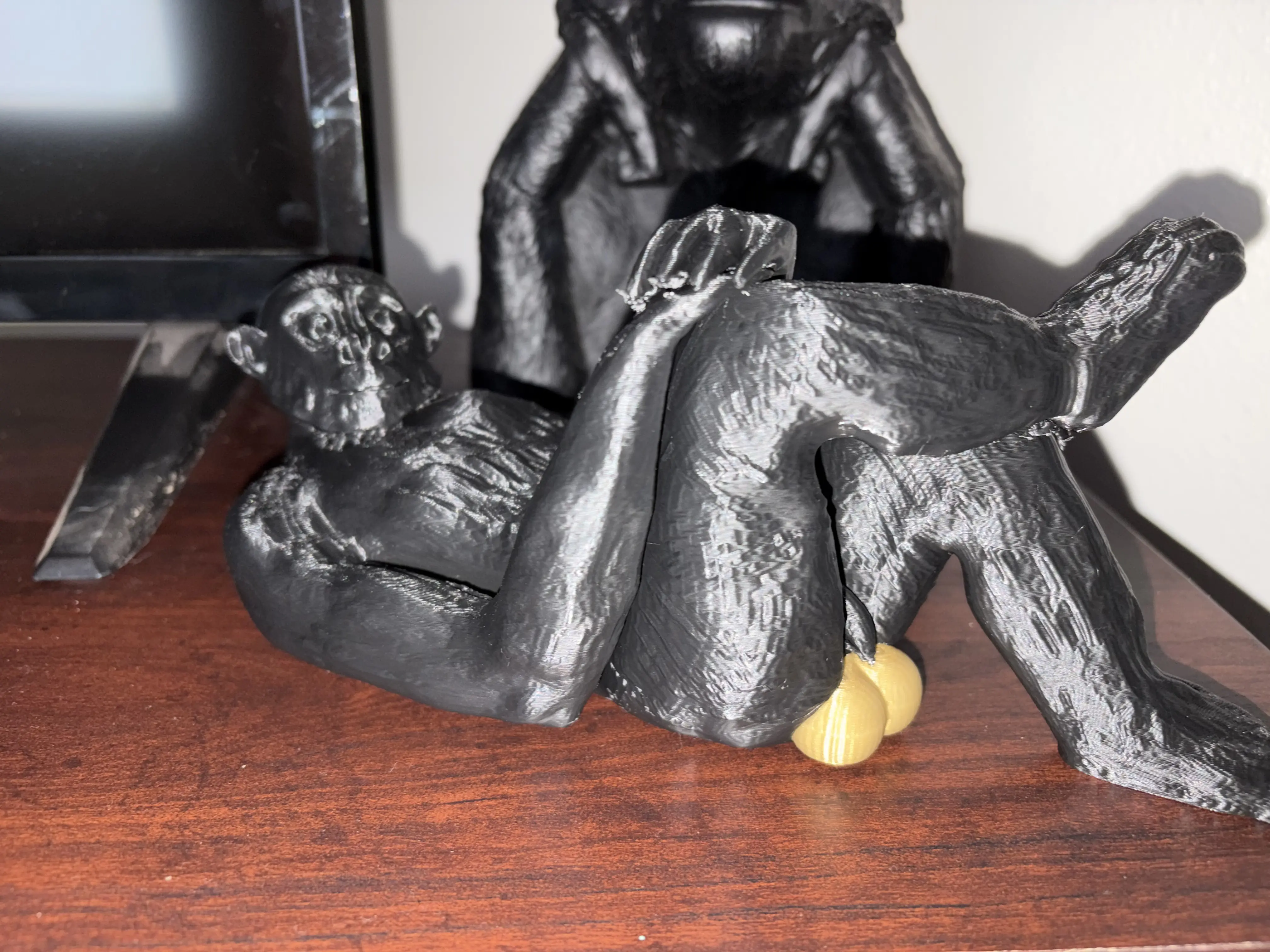 King Kong Balls 3D Printed Statue