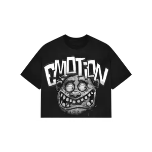 Mixed Emotion Black “Monster” Cropped Tee