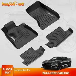 YINTATECH All-Weather TPE Floor Mats for 2016-2024 Chevrolet Camaro - Unique Fit & Protection - Easy Installation - Sleek Look & Durability