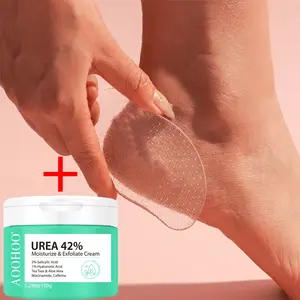 Glass Foot File&42% Urea Cream Moisturize & Exfoliate Cream 5.29 0z(150g) for Dry & Cracked skin Plus 2% Salicylic Acid, 1% Hyaluronic Acid, Tea Tree & Aloe Vera, Naicinamide, Caffeine, Callus Removal, Softening, Cracked Heels&Hands, Moisturizers