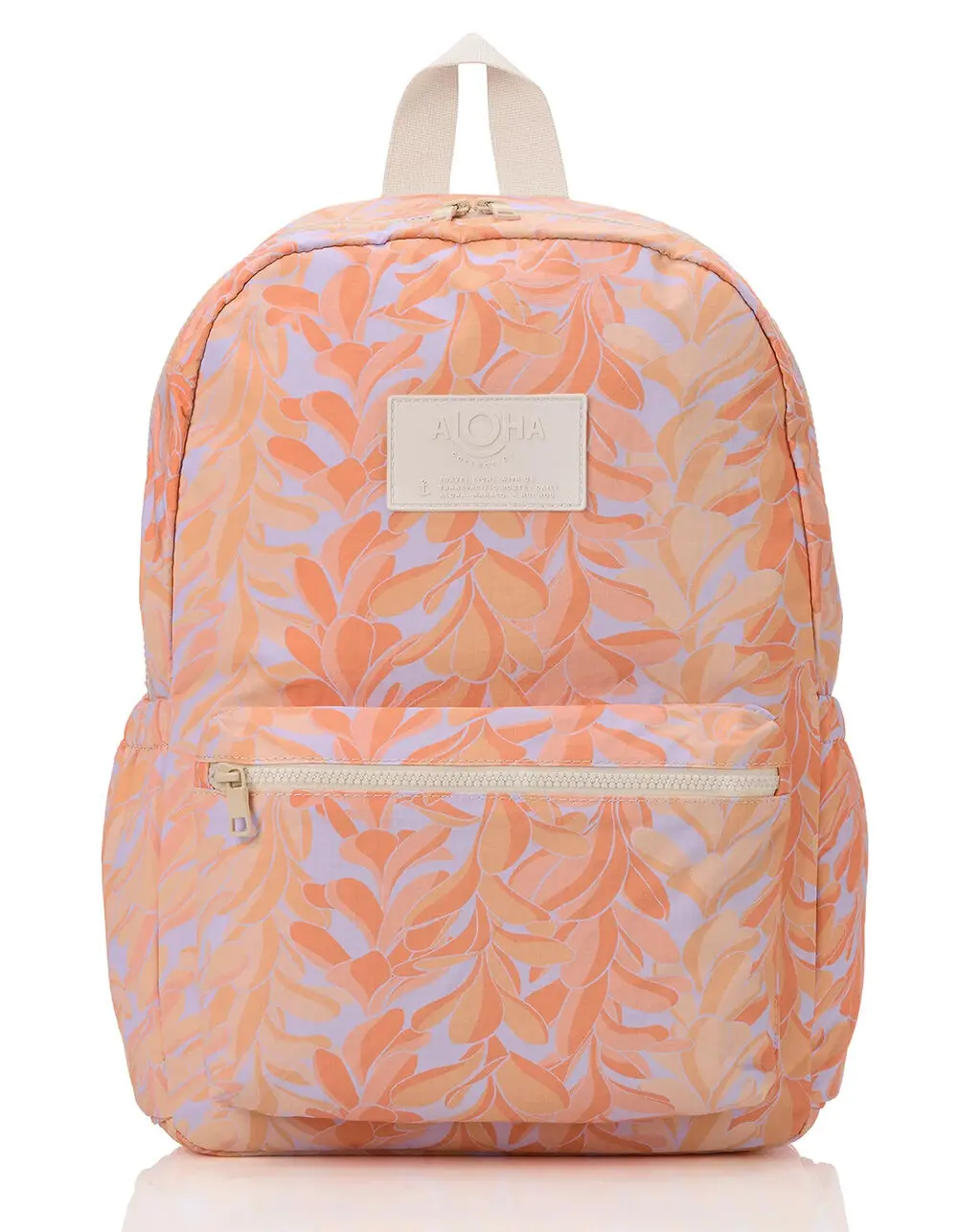 ALOHA  Womens Collection Lei Stand Keep It Light Backpack, Peach