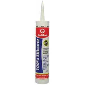 100 Percent White Silicone Sealant