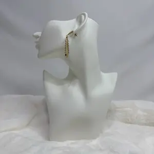 Verdant Drop Earrings - Gold-Tone Chain Design with Delicate Beads for Everyday Wear